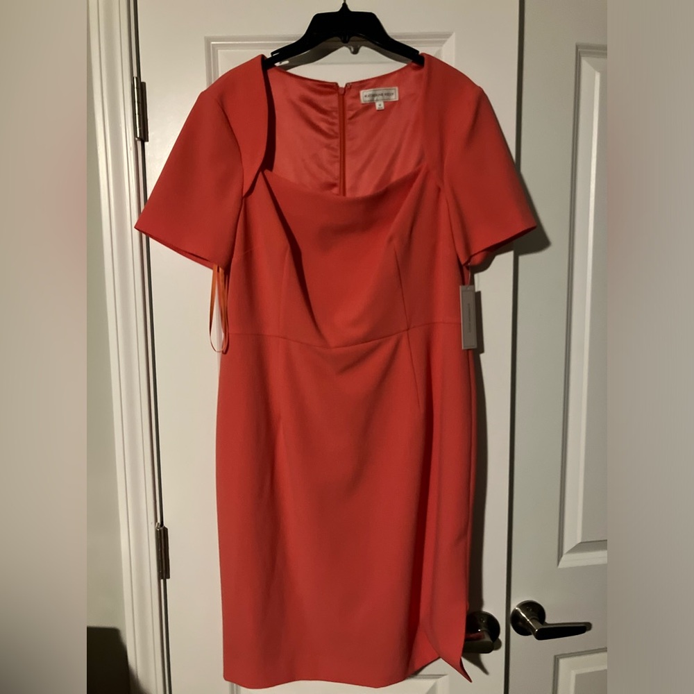 NEW Katherine Kelly Dress Women’s 14 Coral